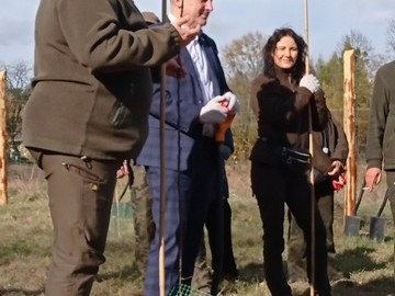 Nowy sad w Tadzinie założony 22.10.2021r. w ramach projektu Owoce pamięci, 